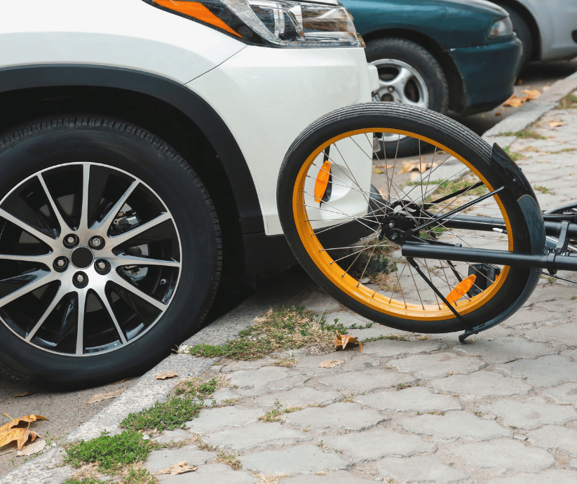 Bicycle lane in an urban area.