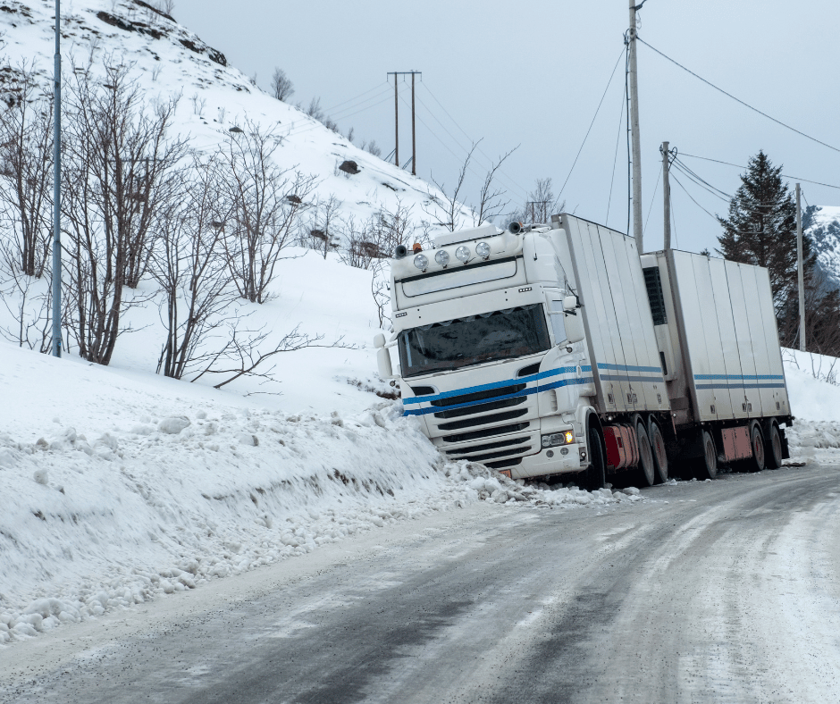 Drivers proceeding cautiously in adverse weather conditions.