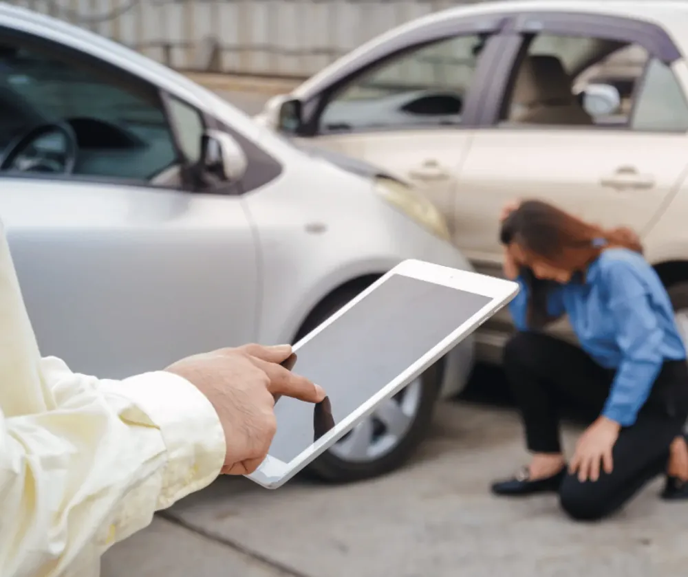 Lyft insurance coverage details on a mobile app.